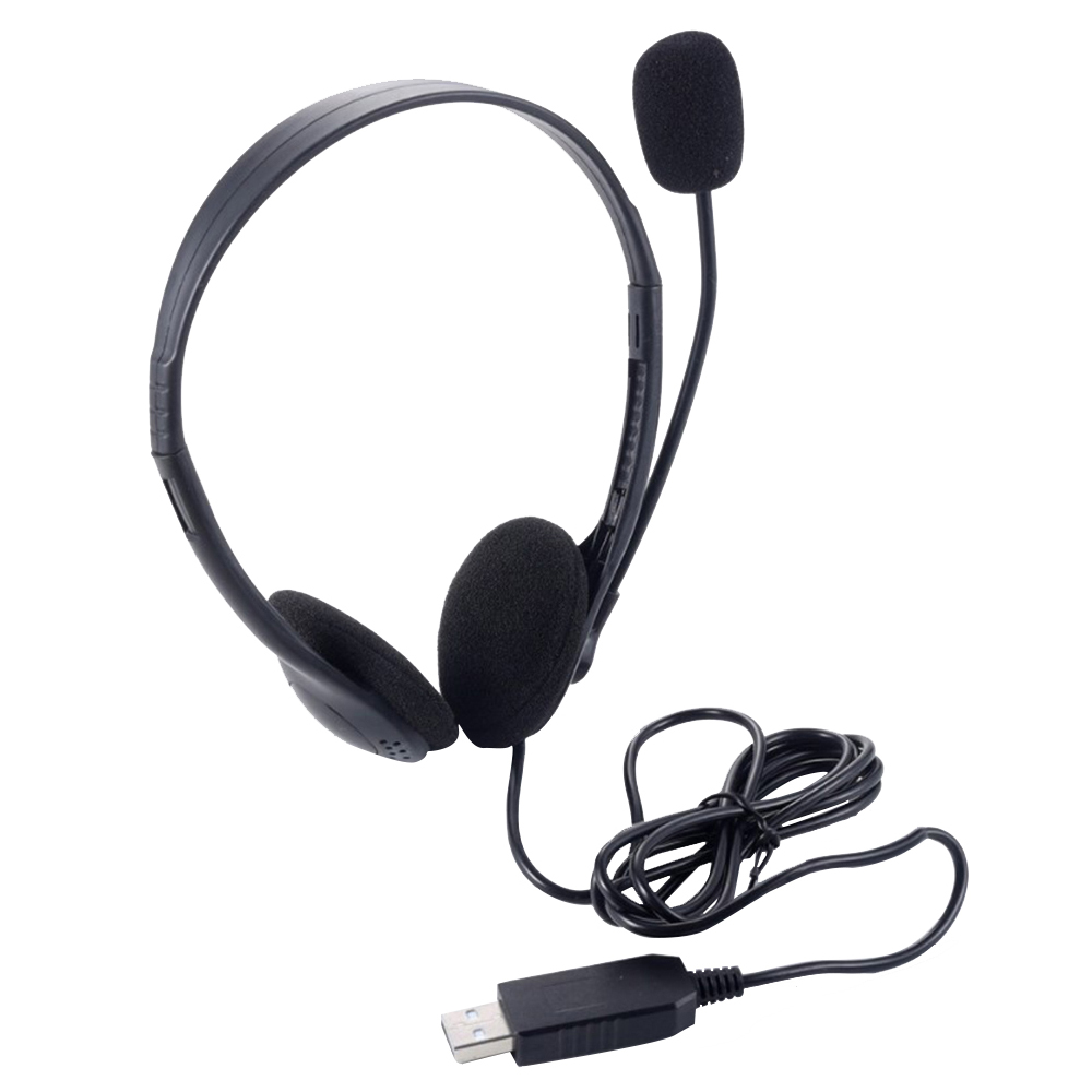 Pc Gaming Center - Call Center USB-Kopfhörer mit Kabel, klare
