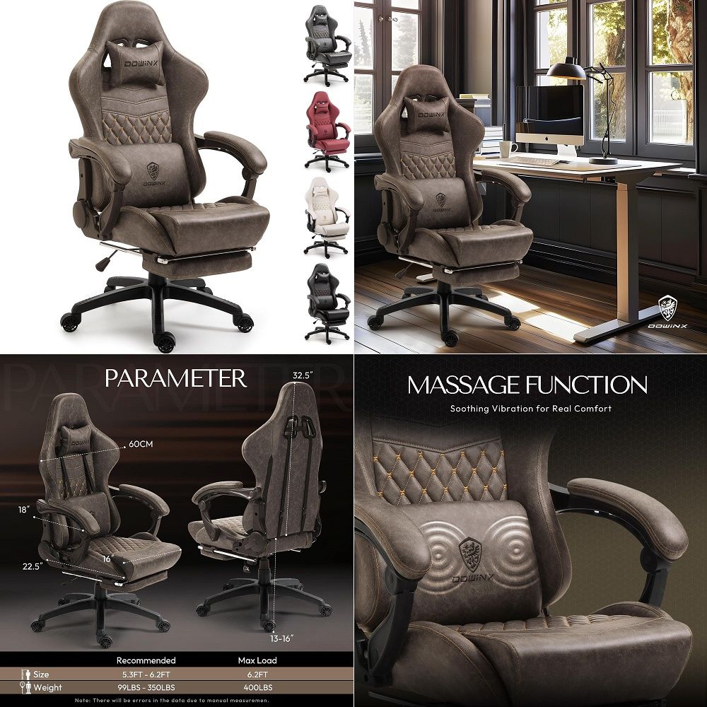 Gaming Chair - Titan Evo Black Gaming-Stuhl, verstellbar, ergonomischer
