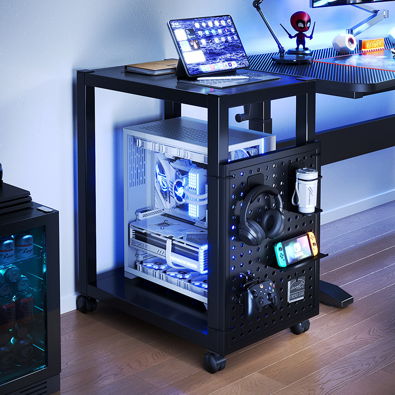 Pc Gaming Center - Universeller PC-Tower-Ständer Computer-Gehäuse Rollwagen Gaming-Workstation-Schrank Multifunktionales