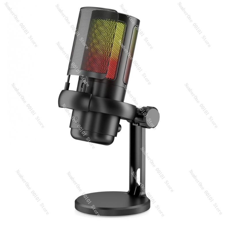 Pc Gaming Games - USB-Desktop-Kondensatormikrofon RGB-Gaming-Mikrofon für PC-Spiel-Chat-Aufnahmen