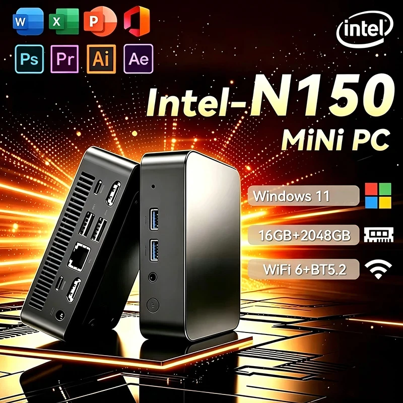 Pc Gaming Setup - NEUER Mini-PC Windows 11 Intel N150