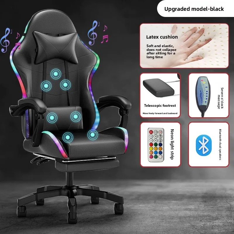Gaming Chair - Beleuchteter Bluetooth-Lautsprecher mit LED-Display, Gaming-Stuhl, Anker-Stuhl,