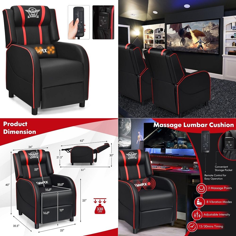 Gaming Chair - und hoher Bürostuhl, ergonomischer Computer-Gaming-Stuhl mit