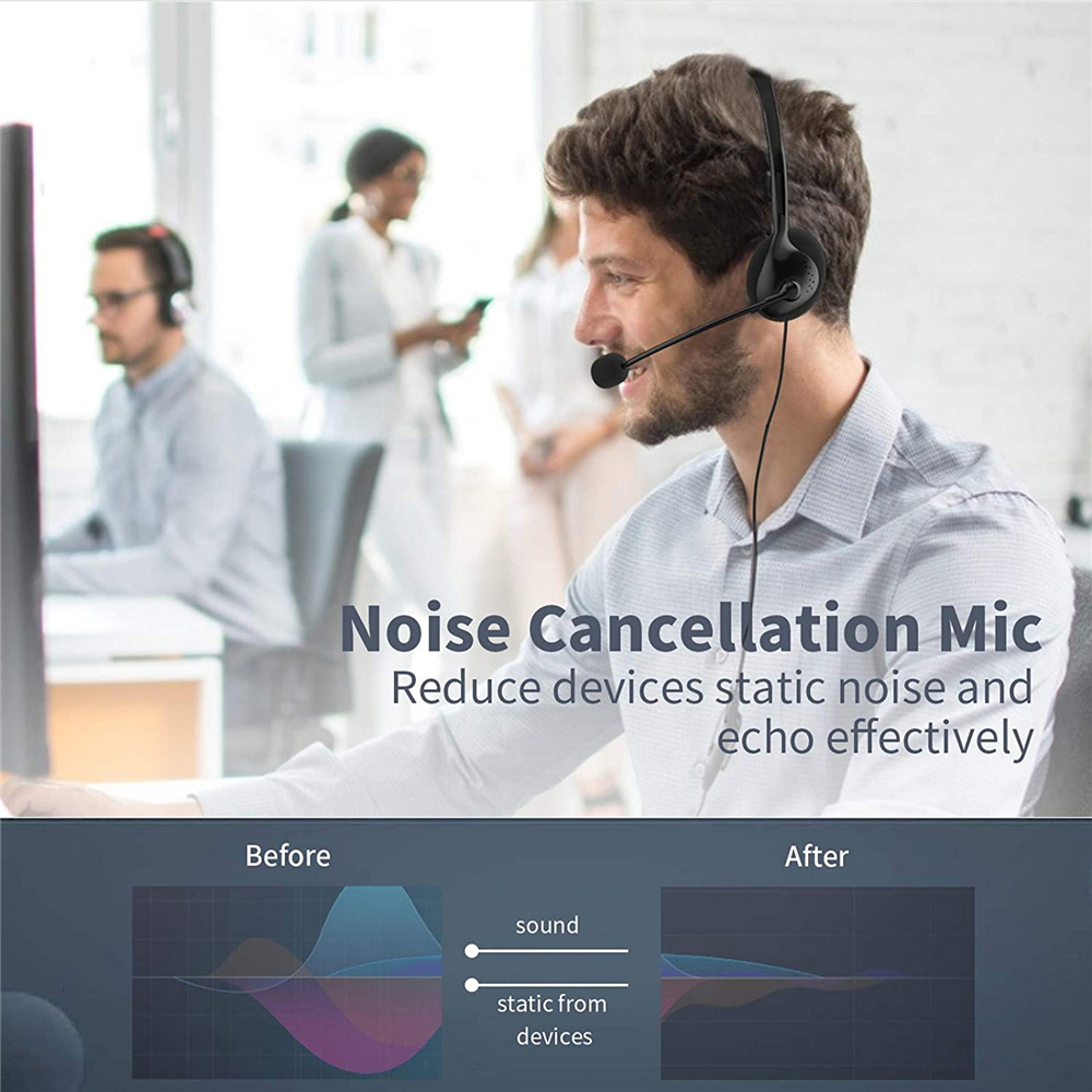 Call Center USB-Kopfhörer mit  – Pc Gaming Center Bewertung und Preis