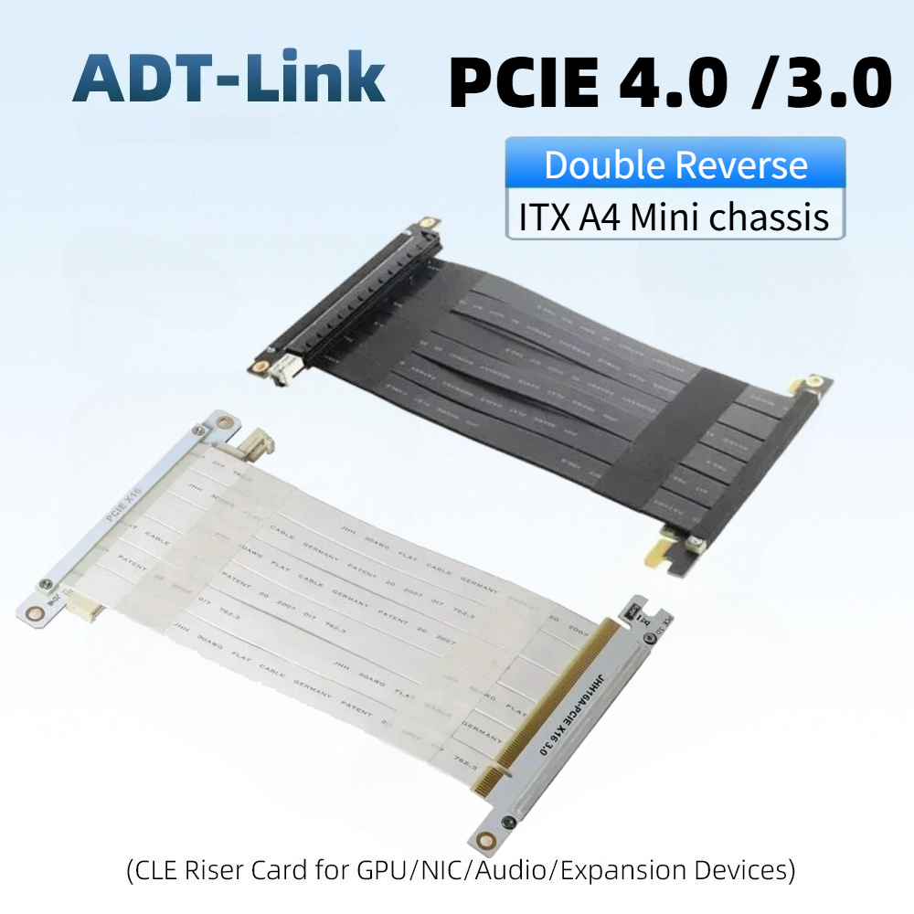 Schwarz-Weißes Doppel-Reverse- – Pcie Riser Cable Bewertung und Preis