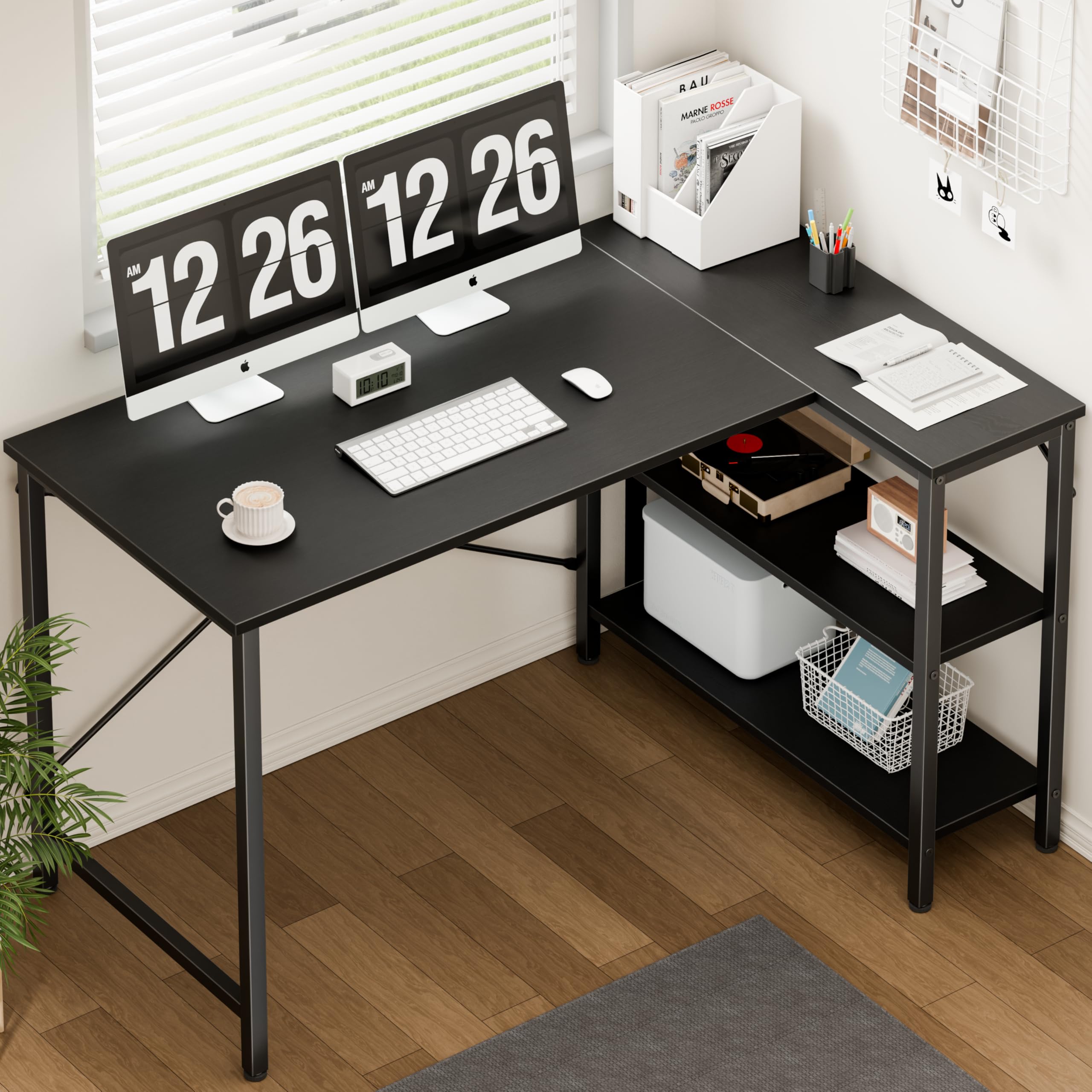 JHK L-förmiger Schreibtisch, 4 – Pc Gaming Center Bewertung und Preis