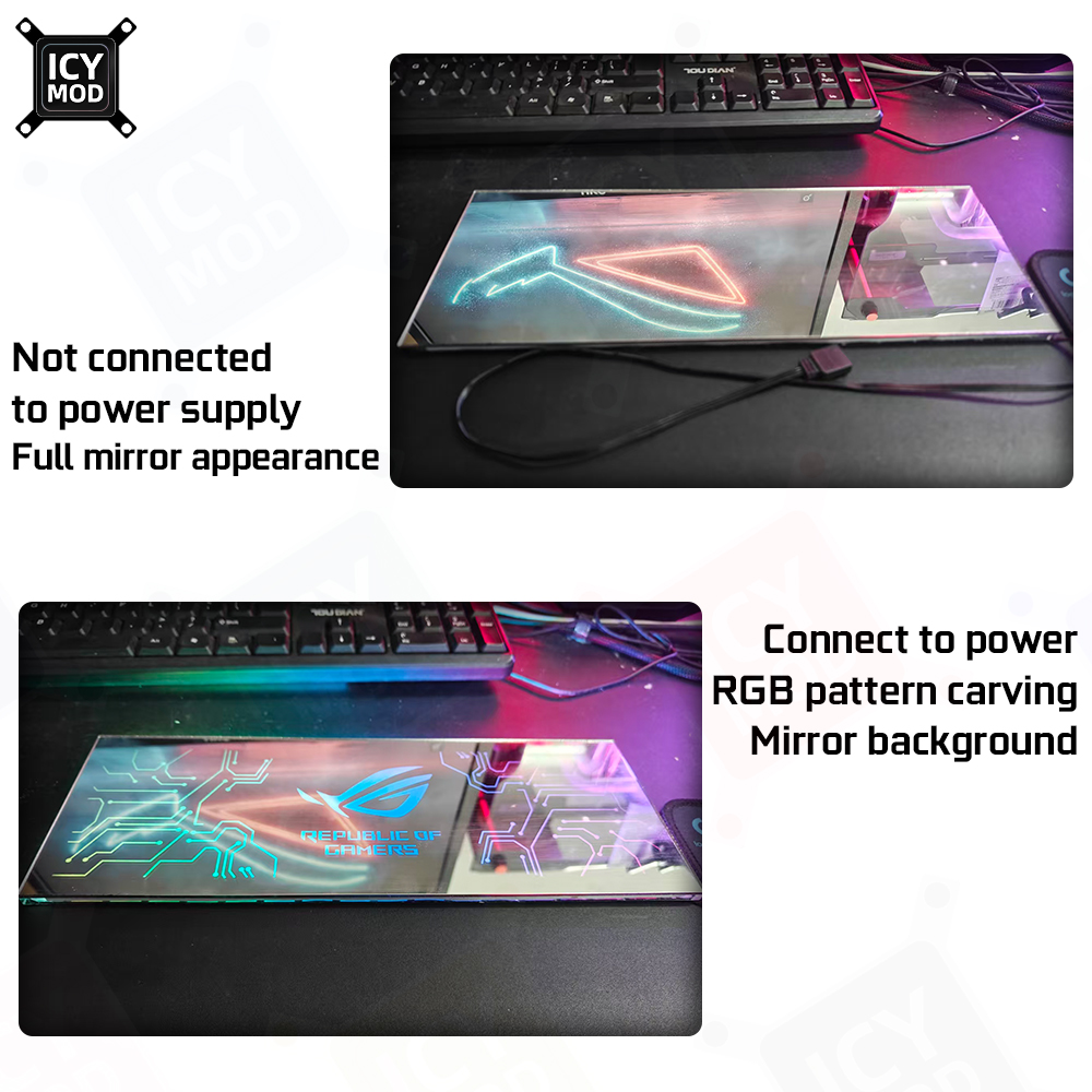 ICY MOD Spiegel RGB Beleuchtun – Pc Gaming Center Bewertung und Preis