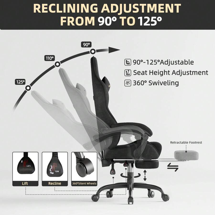 Gaming-Stuhl mit hoher Rückenl – Gaming Chair Bewertung und Preis