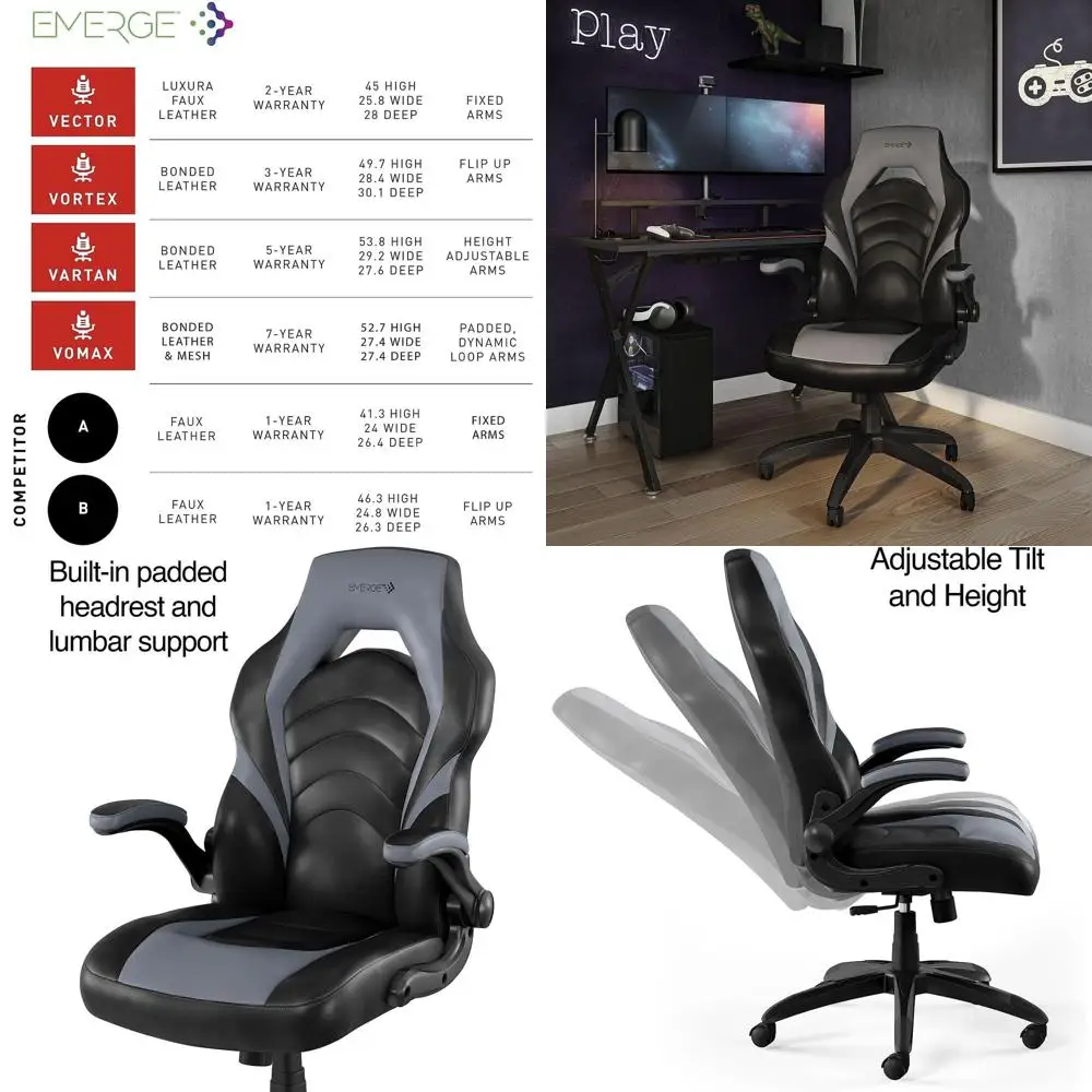 Ergonomischer, höhenverstellba – Gaming Chair Bewertung und Preis